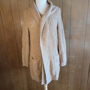 Cozy Tan Knit Cardigan